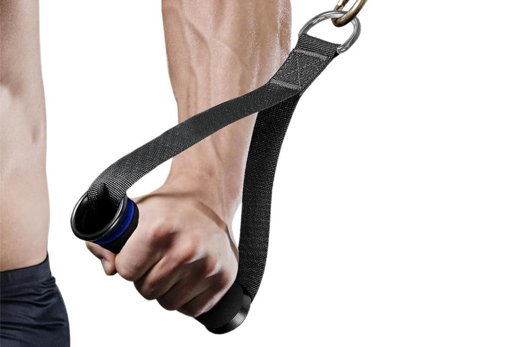Yoga Strength Trainer Pull Down Home Gym Exercise Handles Replacement Fitness Equipment for Pilates -Blue