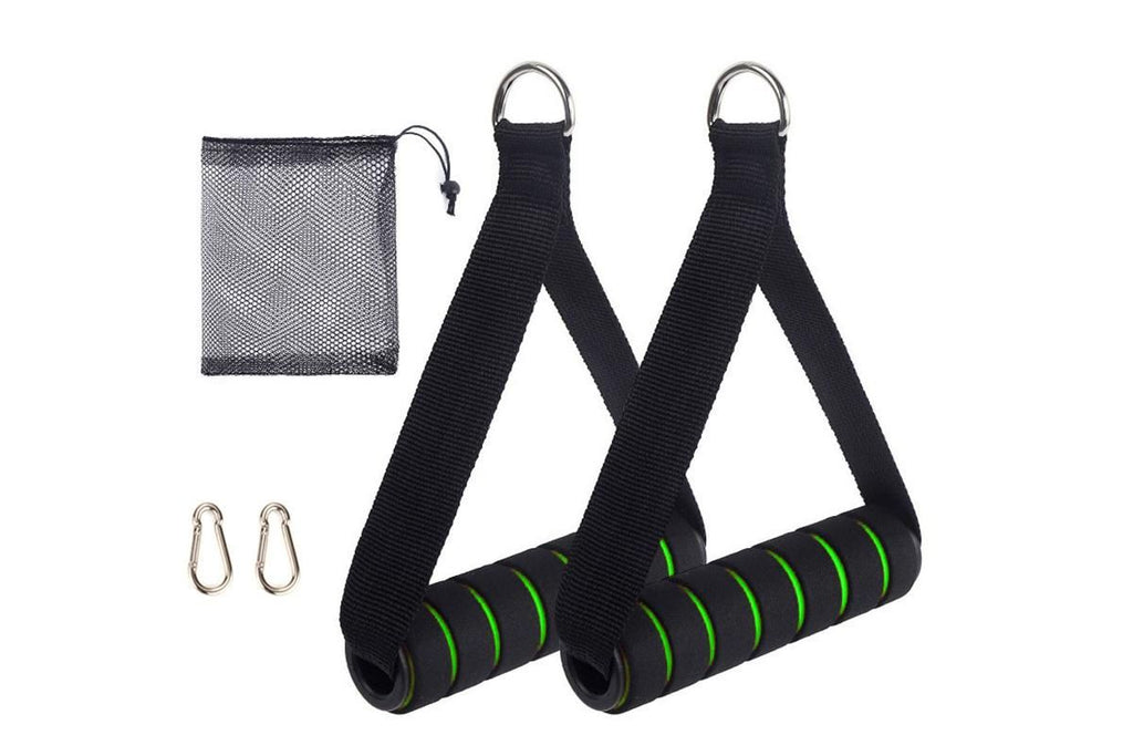 Yoga Strength Trainer Pull Down Home Gym Exercise Handles Replacement Fitness Equipment for Pilates -Green