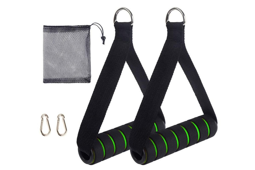 Yoga Strength Trainer Pull Down Home Gym Exercise Handles Replacement Fitness Equipment for Pilates -Green