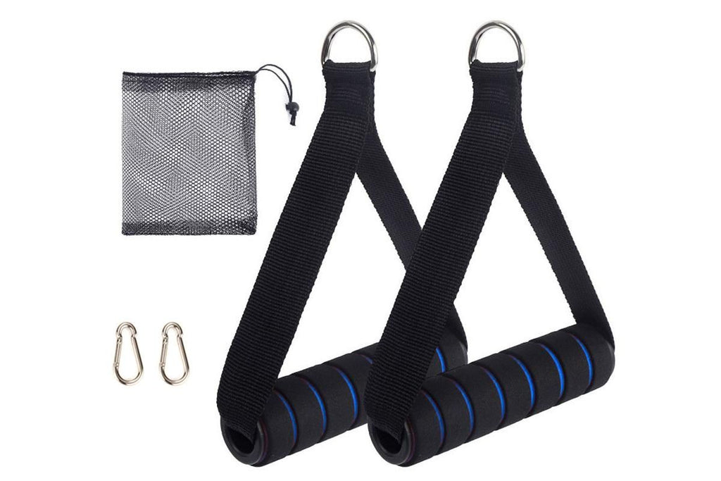 Yoga Strength Trainer Pull Down Home Gym Exercise Handles Replacement Fitness Equipment for Pilates -Red