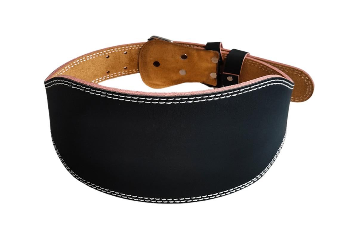 PU Leather Gym Waist Support Belt for Fitness Training and Back Support - M