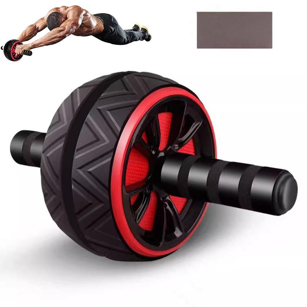 Wide Ab Roller Wheel for Home Gym Core Training - Red