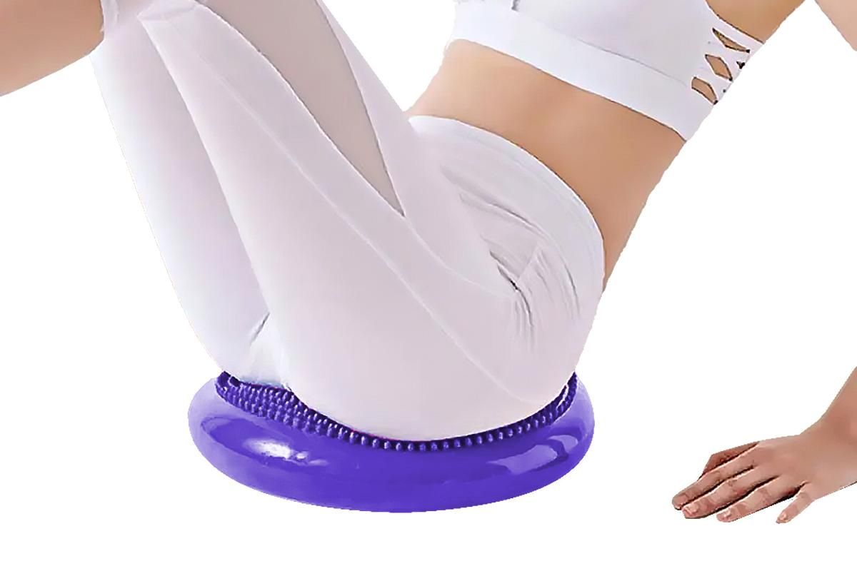 Yoga Training Mat Exercise Balance Stability Cushion Yoga Training Accessories -Purple