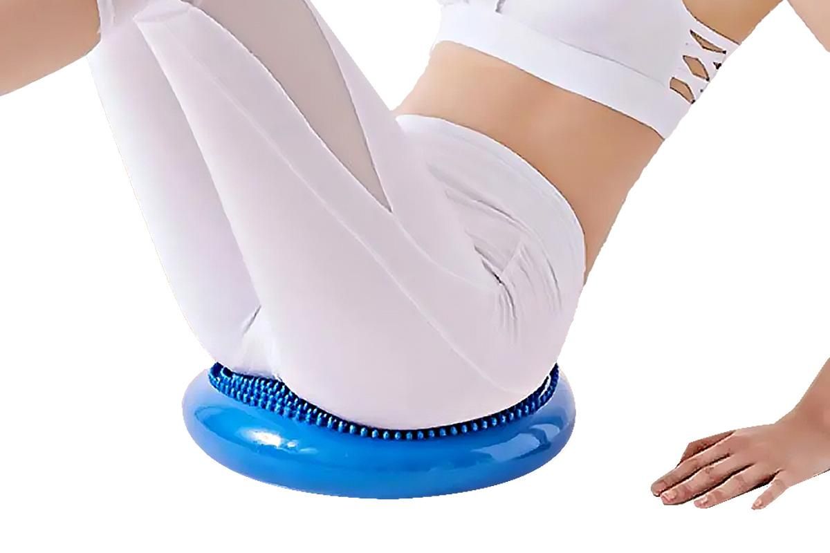 Yoga Training Mat Exercise Balance Stability Cushion Yoga Training Accessories -Blue