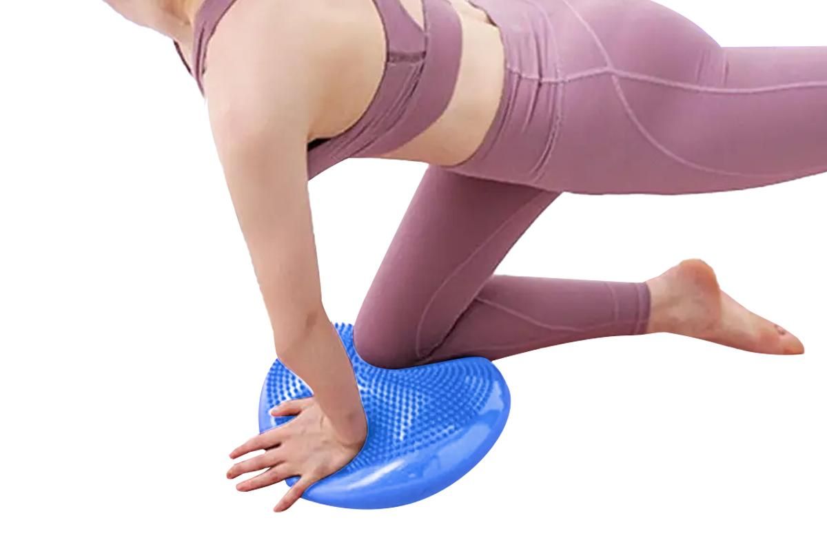 Yoga Training Mat Exercise Balance Stability Cushion Yoga Training Accessories -Blue