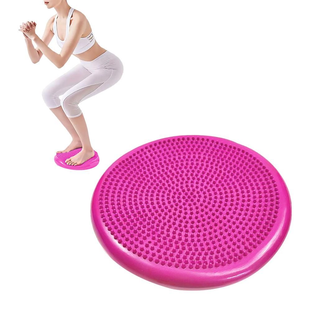 Yoga Training Mat Exercise Balance Stability Cushion Yoga Training Accessories -Rose Red