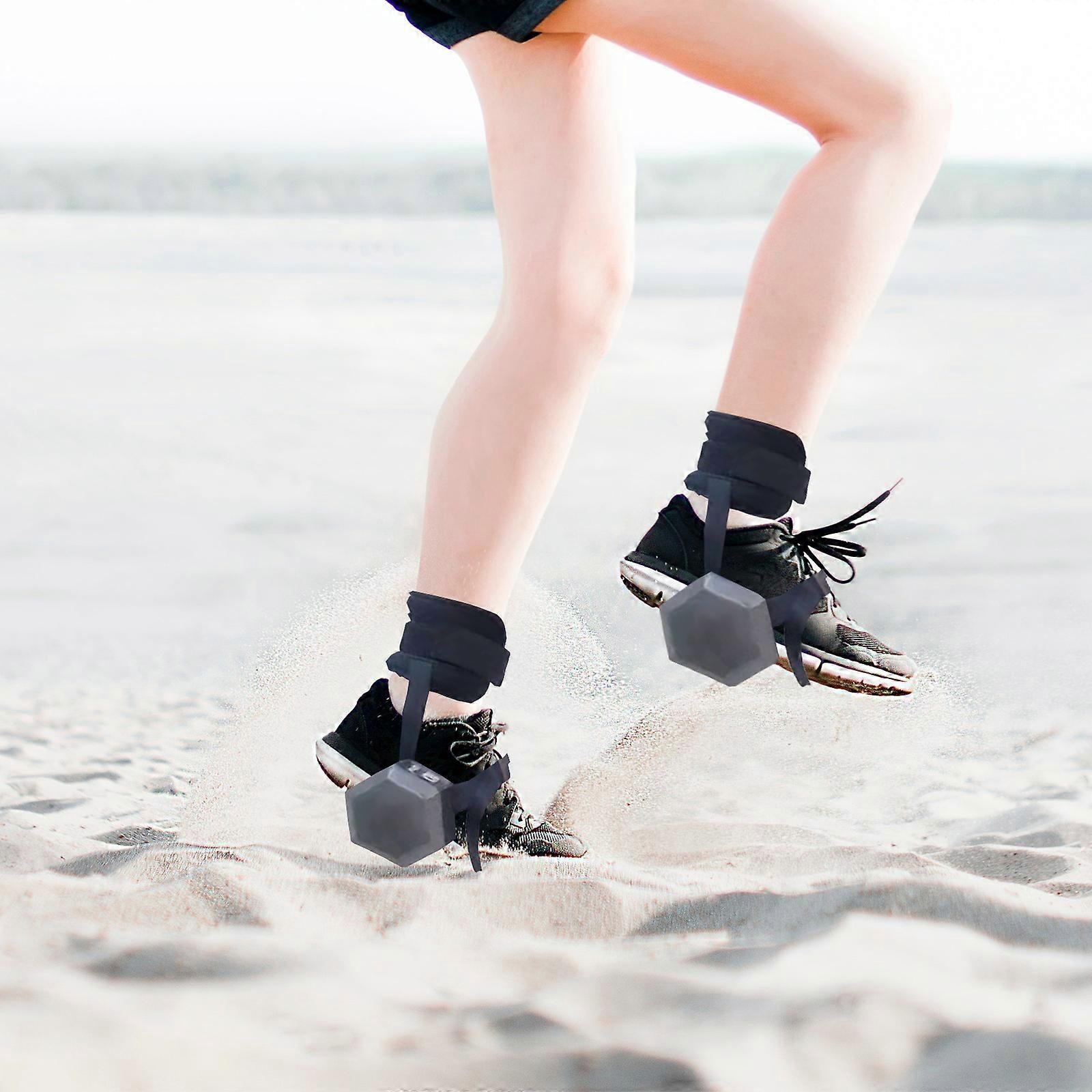Ankle Strap Dumbbell Foot Straps for Lifting Buttocks and Slimming Thighs, Adjustable Nylon Fitness Equipment