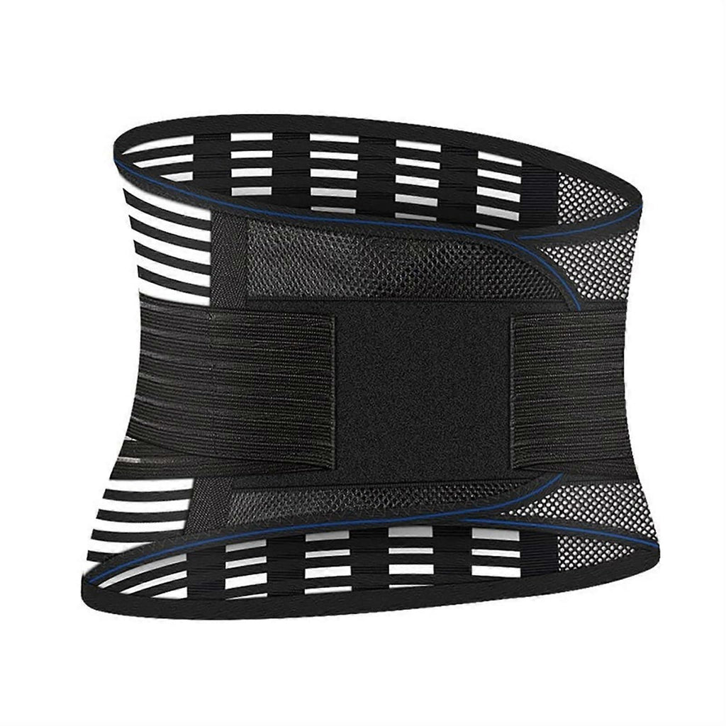 Adjustable Lumbar Support Belt, Breathable Back Brace for Gym Fitness, Weightlifting, Sports Training and Daily Activities - L