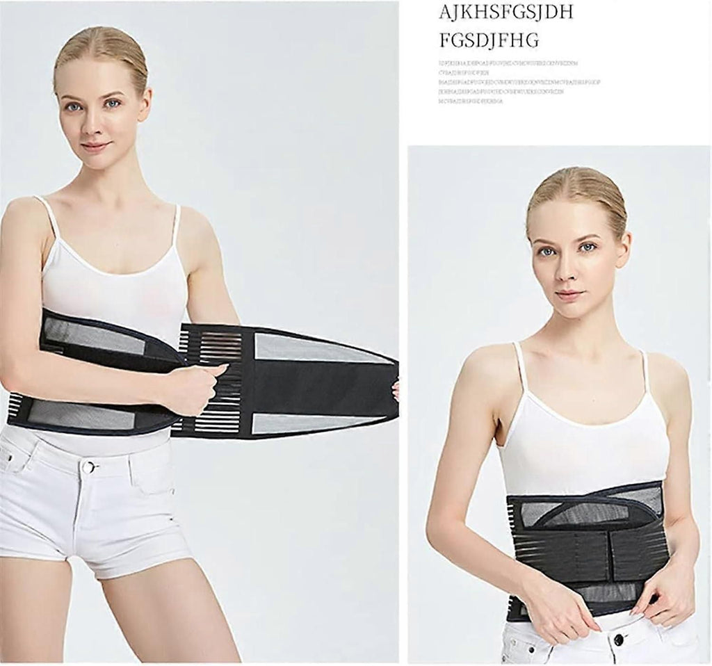 Adjustable Lumbar Support Belt, Breathable Back Brace for Gym Fitness, Weightlifting, Sports Training and Daily Activities - XL