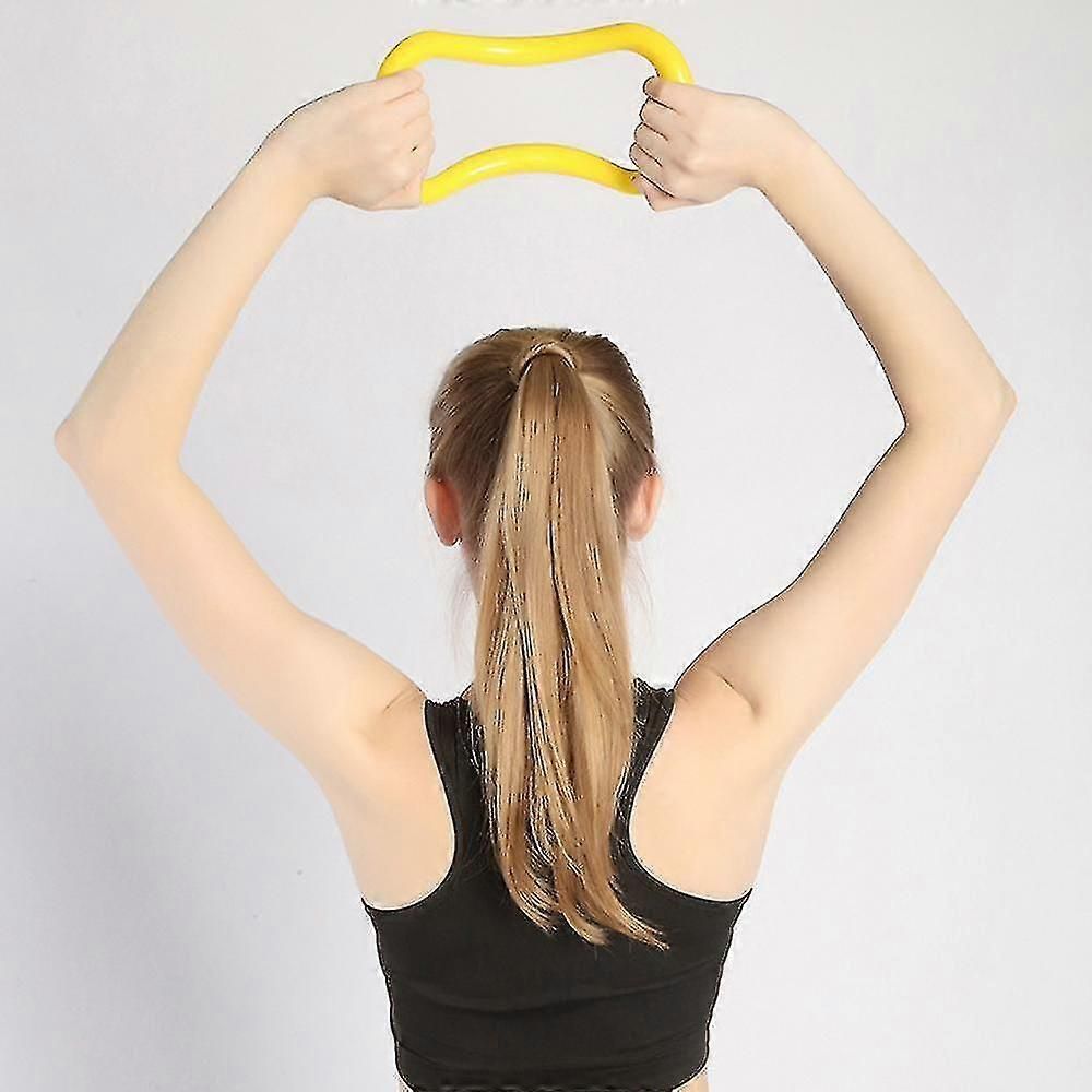 Yoga Circle Equipment Multi-functional Pilates Yoga Ring Training Circle Training Resistance, Fitness Yoga Training Equipment - Yellow