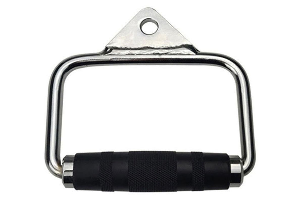 Single D Stirrup Handle with Rubber Grips for Cable Exercise Equipment