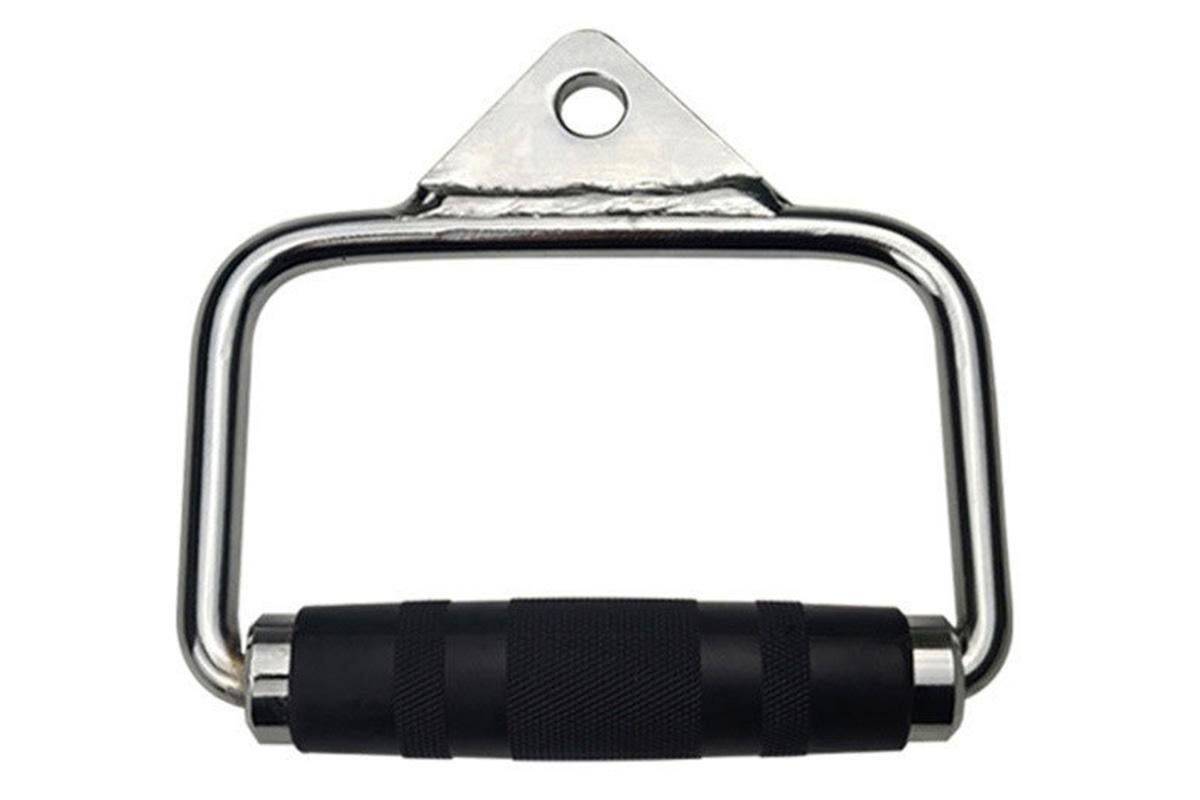 Single D Stirrup Handle with Rubber Grips for Cable Exercise Equipment