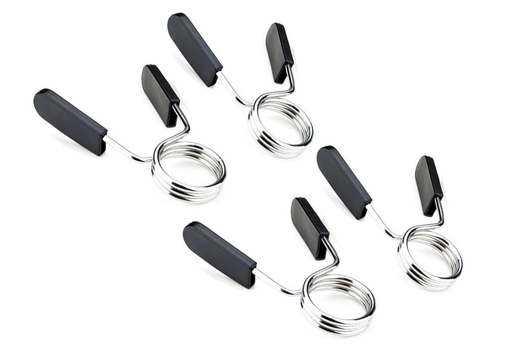 4 Pack 25mm Barbell Spring Clips Gym Weight Lifting Clamps for Dumbbell Bar Lock