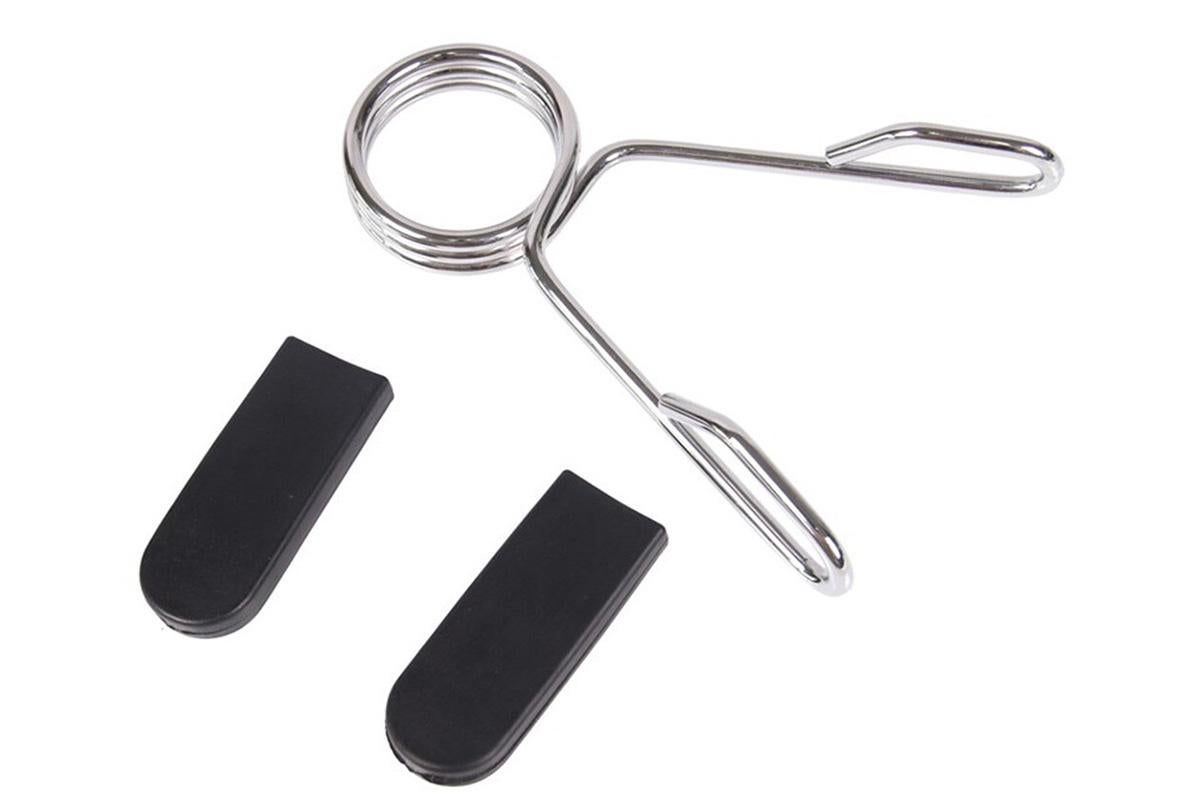 4 Pack 25mm Barbell Spring Clips Gym Weight Lifting Clamps for Dumbbell Bar Lock
