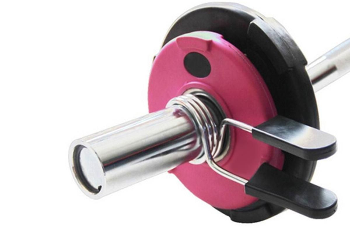 4 Pack 25mm Barbell Spring Clips Gym Weight Lifting Clamps for Dumbbell Bar Lock