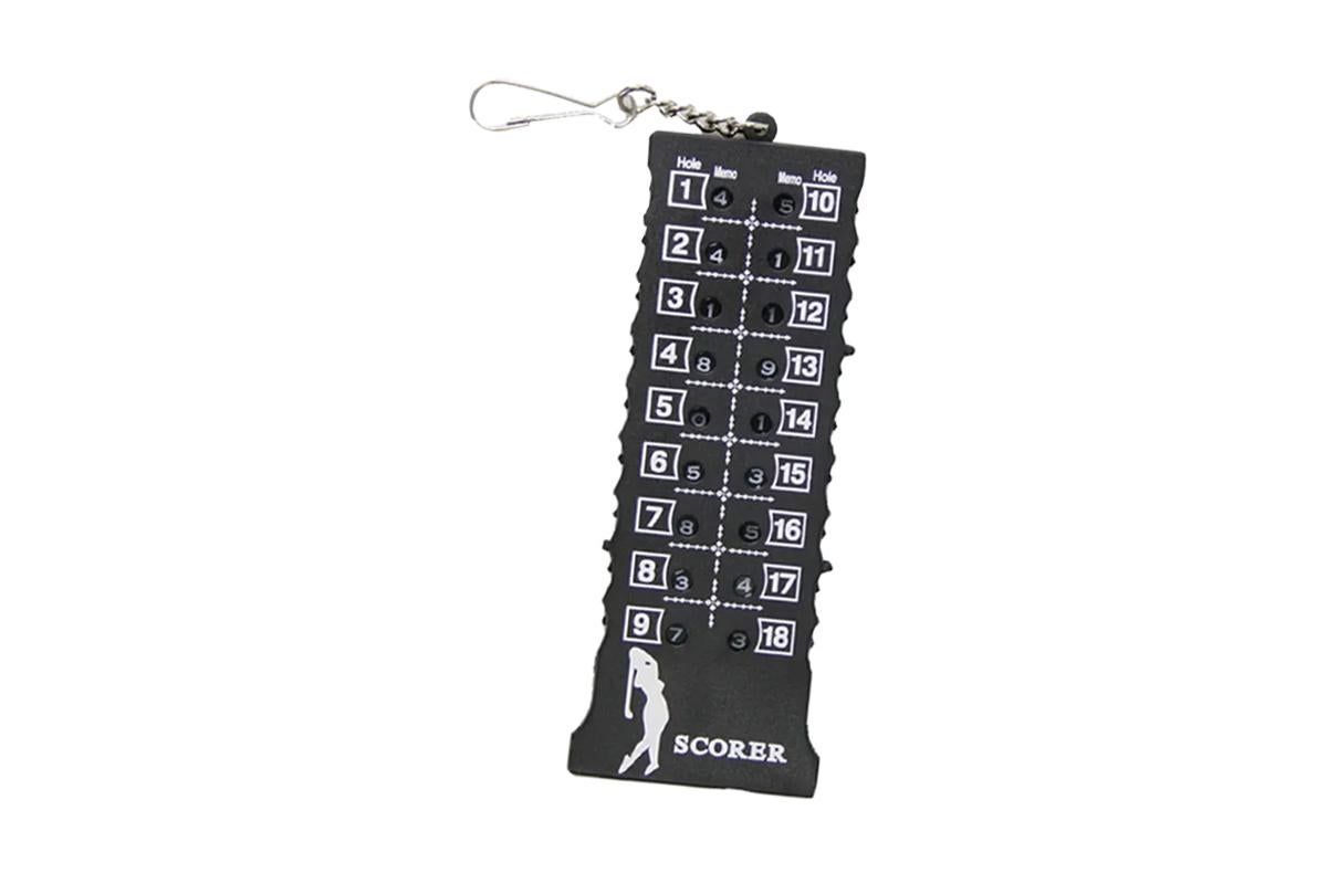 18 Hole Golf Score Counter Stroke Counter -Black
