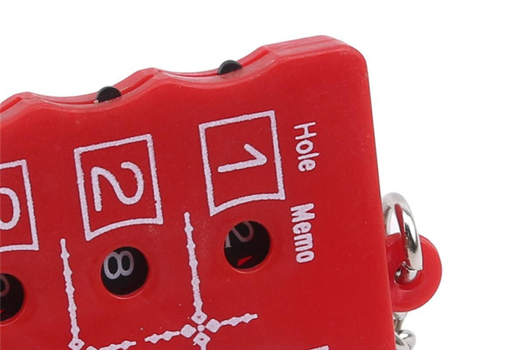 18 Hole Golf Score Counter Stroke Counter -Red