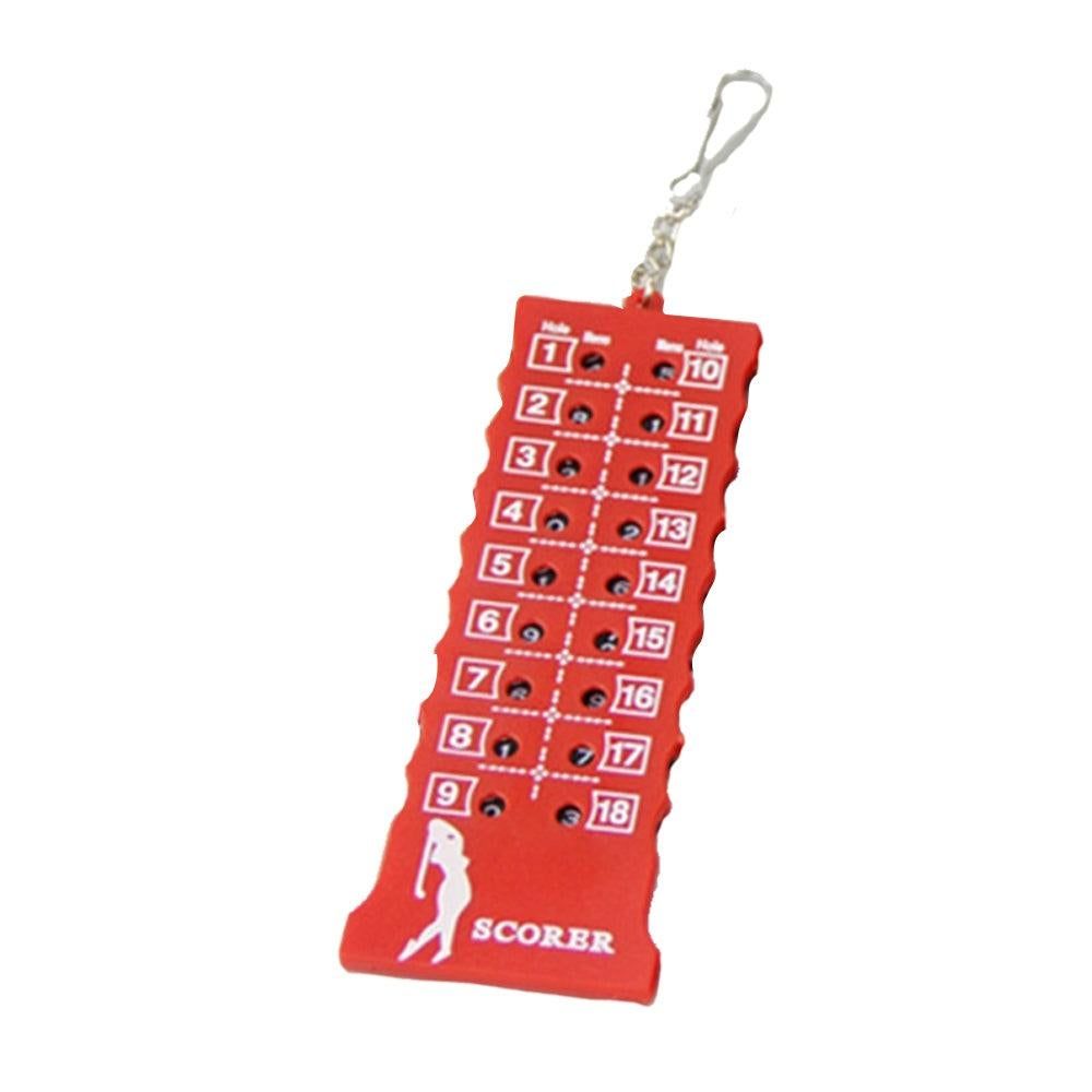 18 Hole Golf Score Counter Stroke Counter -Red