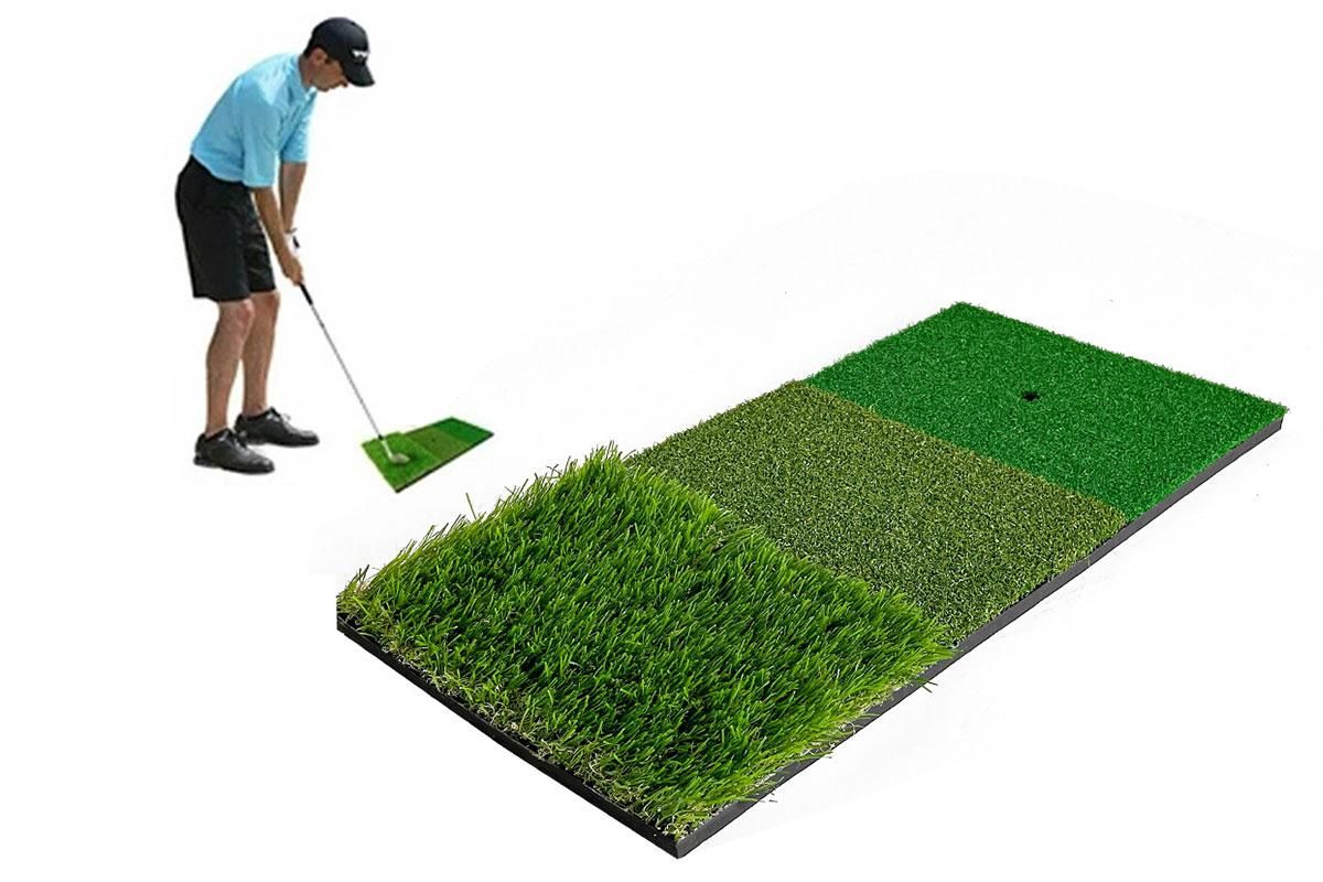 Golf Mat 3-in-1 Practice Mat Outdoor Indoor Training Mat For Golf