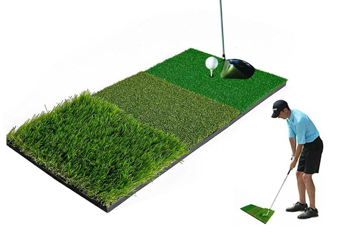 Golf Mat 3-in-1 Practice Mat Outdoor Indoor Training Mat For Golf