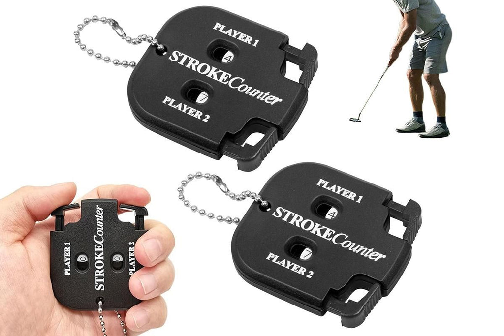 2PCS Golf Score Indicator 2 Player Stroke Counter Golf Handy Count Shot