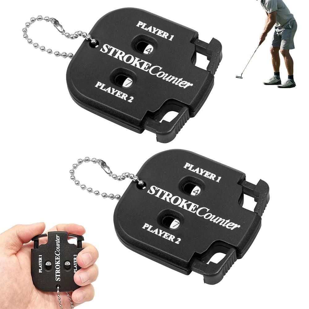 2PCS Golf Score Indicator 2 Player Stroke Counter Golf Handy Count Shot