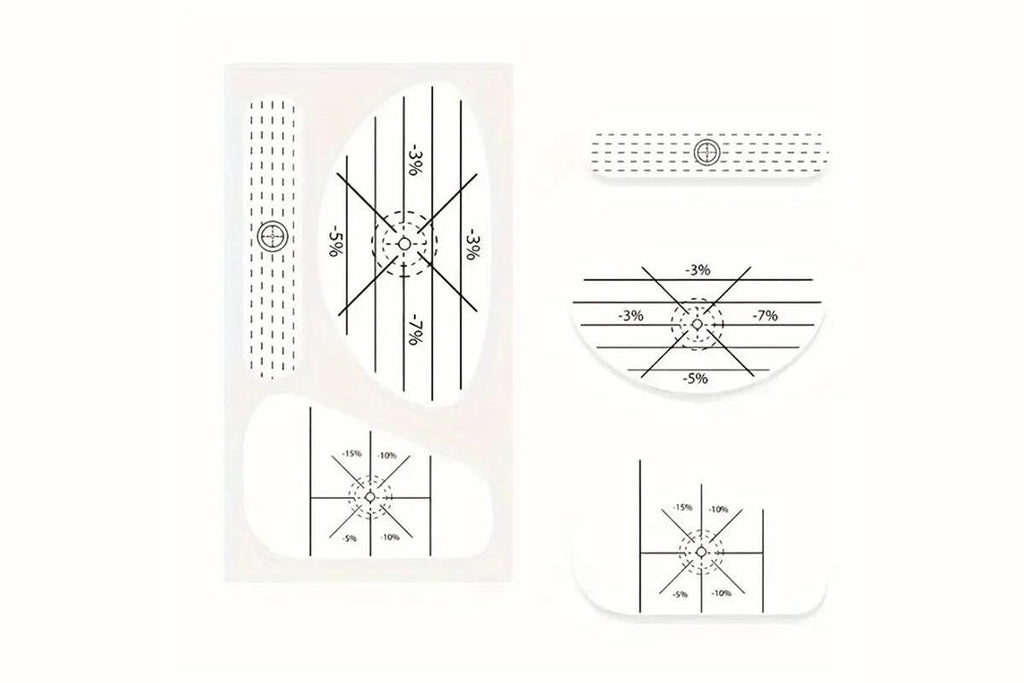 100Pcs Golf Impact Tape Set Club Impact Stickers for Woods Irons Putters