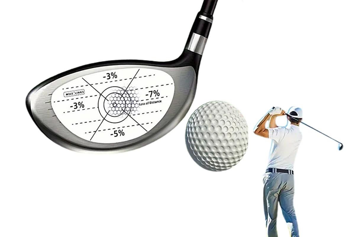 100Pcs Golf Impact Tape Set Club Impact Stickers for Woods Irons Putters