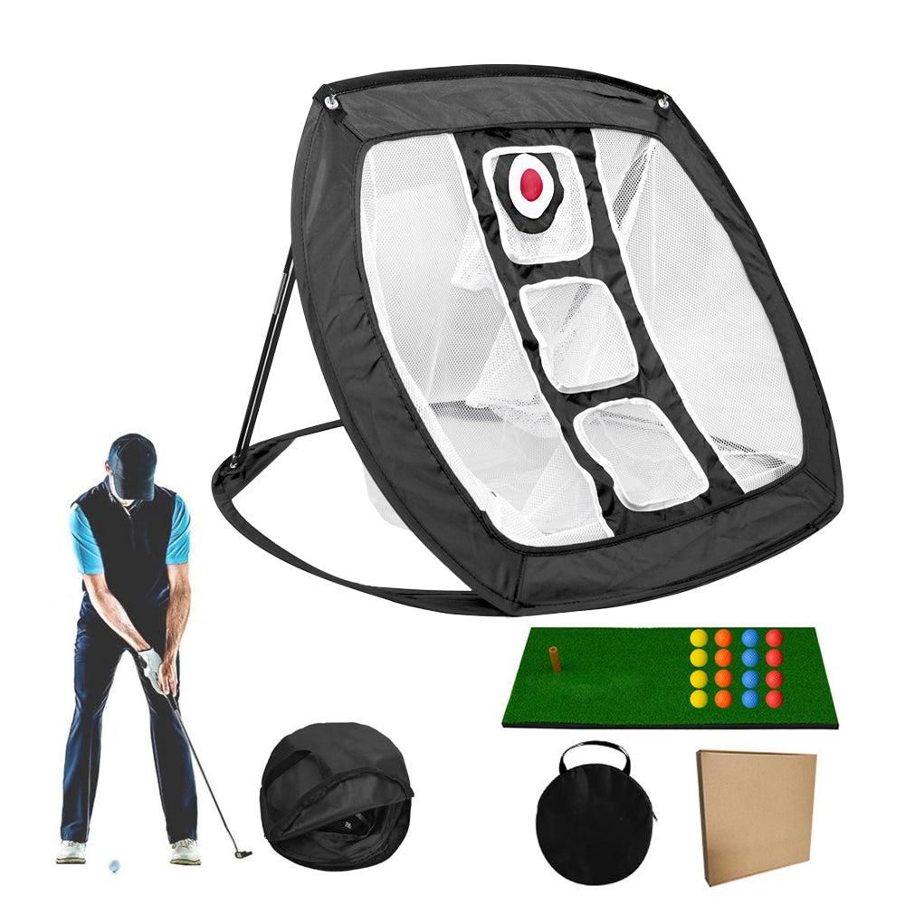 Golf Chipping Net Collapsible Portable Golf Practice Hitting Net for Indoor Outdoor -Style 1