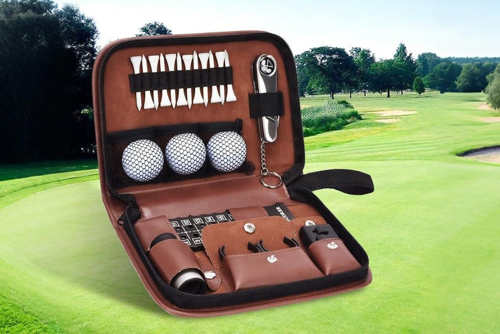 Portable Golf Accessories Set Tool Kit with Carrying Case