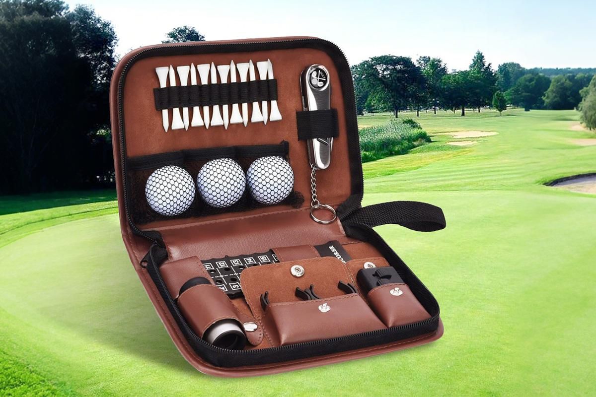 Portable Golf Accessories Set Tool Kit with Carrying Case