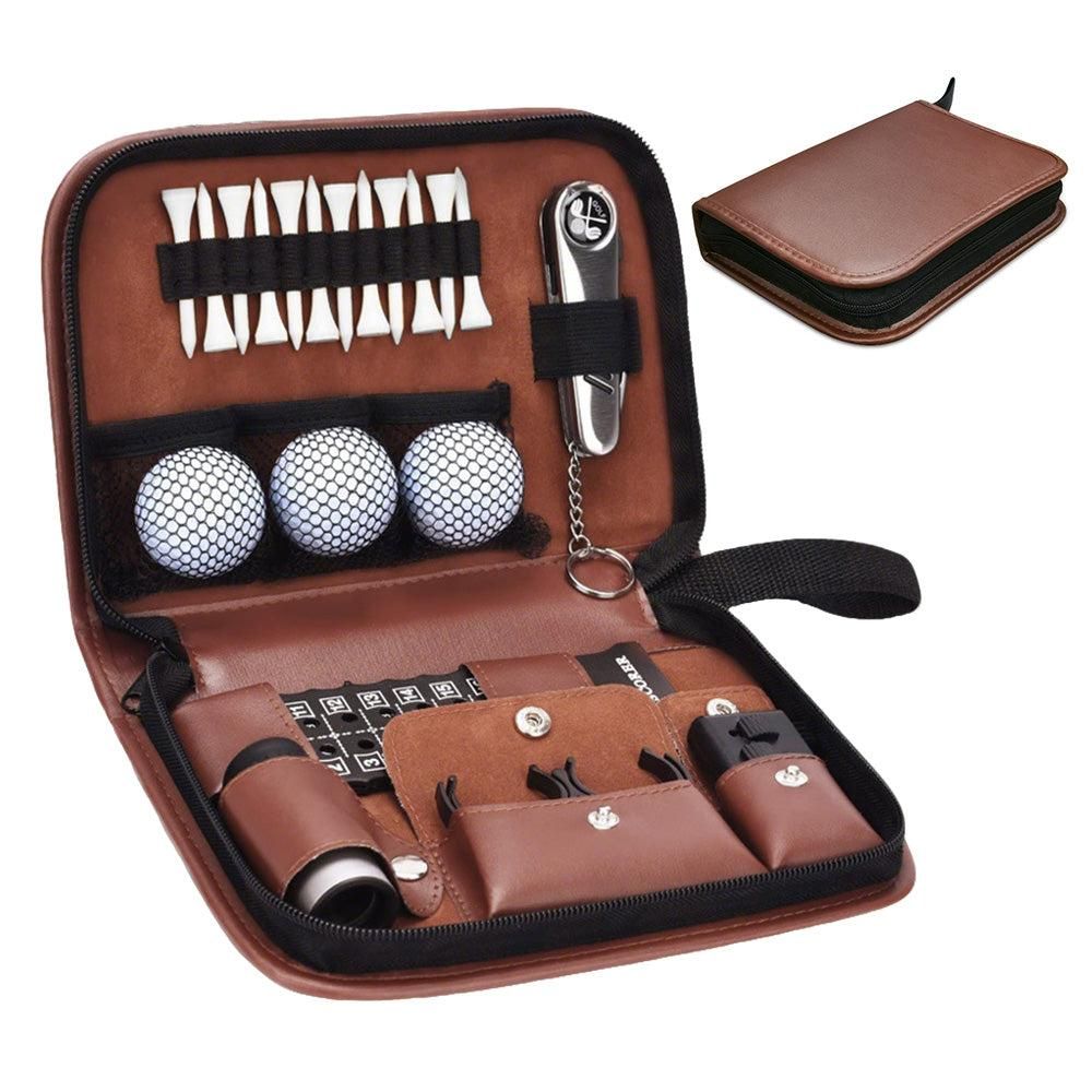 Portable Golf Accessories Set Tool Kit with Carrying Case
