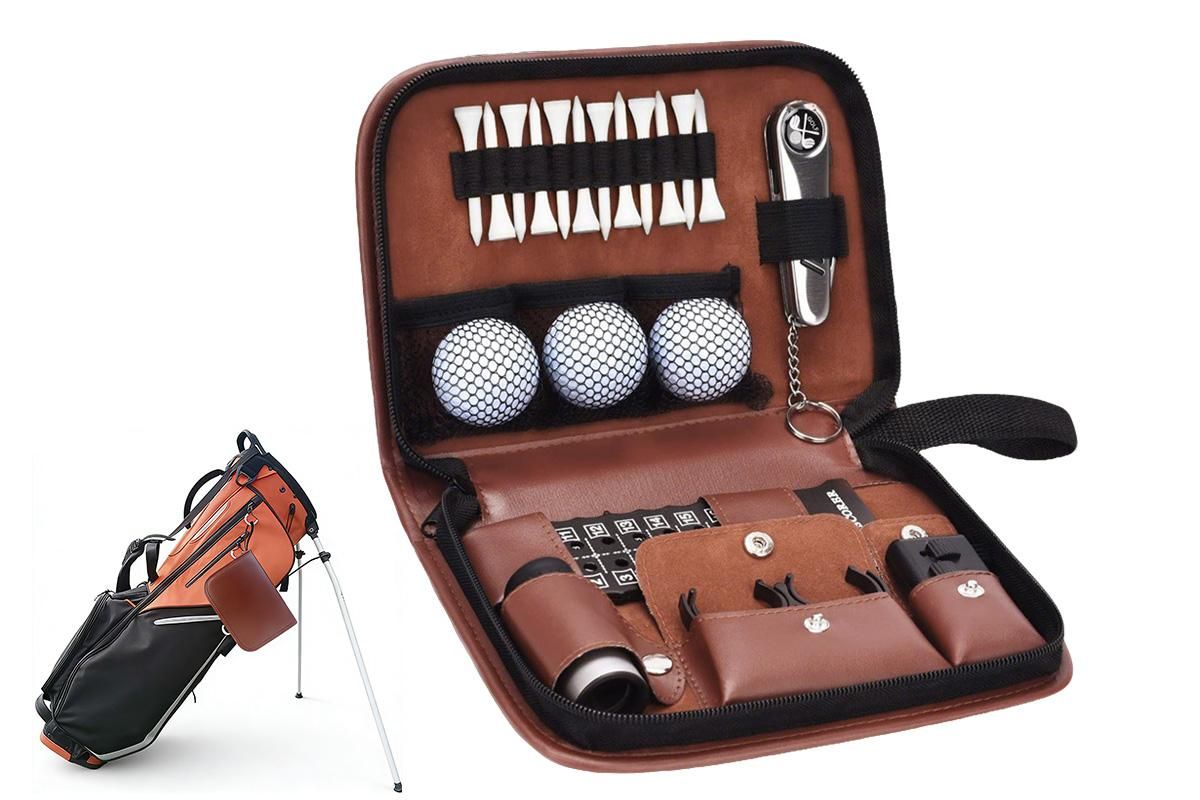 Portable Golf Accessories Set Tool Kit with Carrying Case