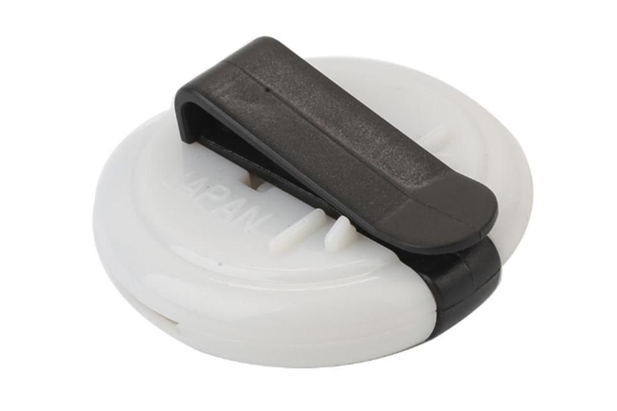Golf Stroke Counter - Clip-On Score Keeper for Gloves & Hats (3 Colors) - White