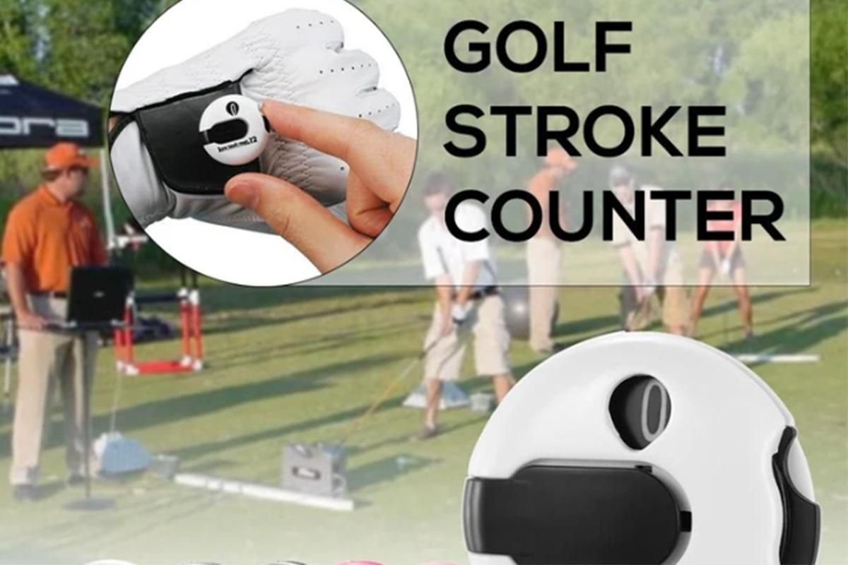 Golf Stroke Counter - Clip-On Score Keeper for Gloves & Hats (3 Colors) - White