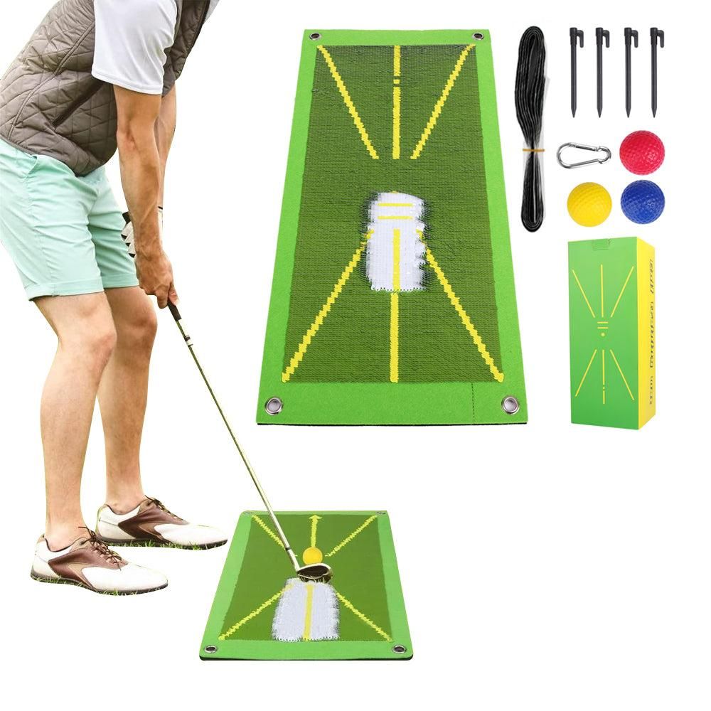 Golf Training Mat Set for Swing Detection
