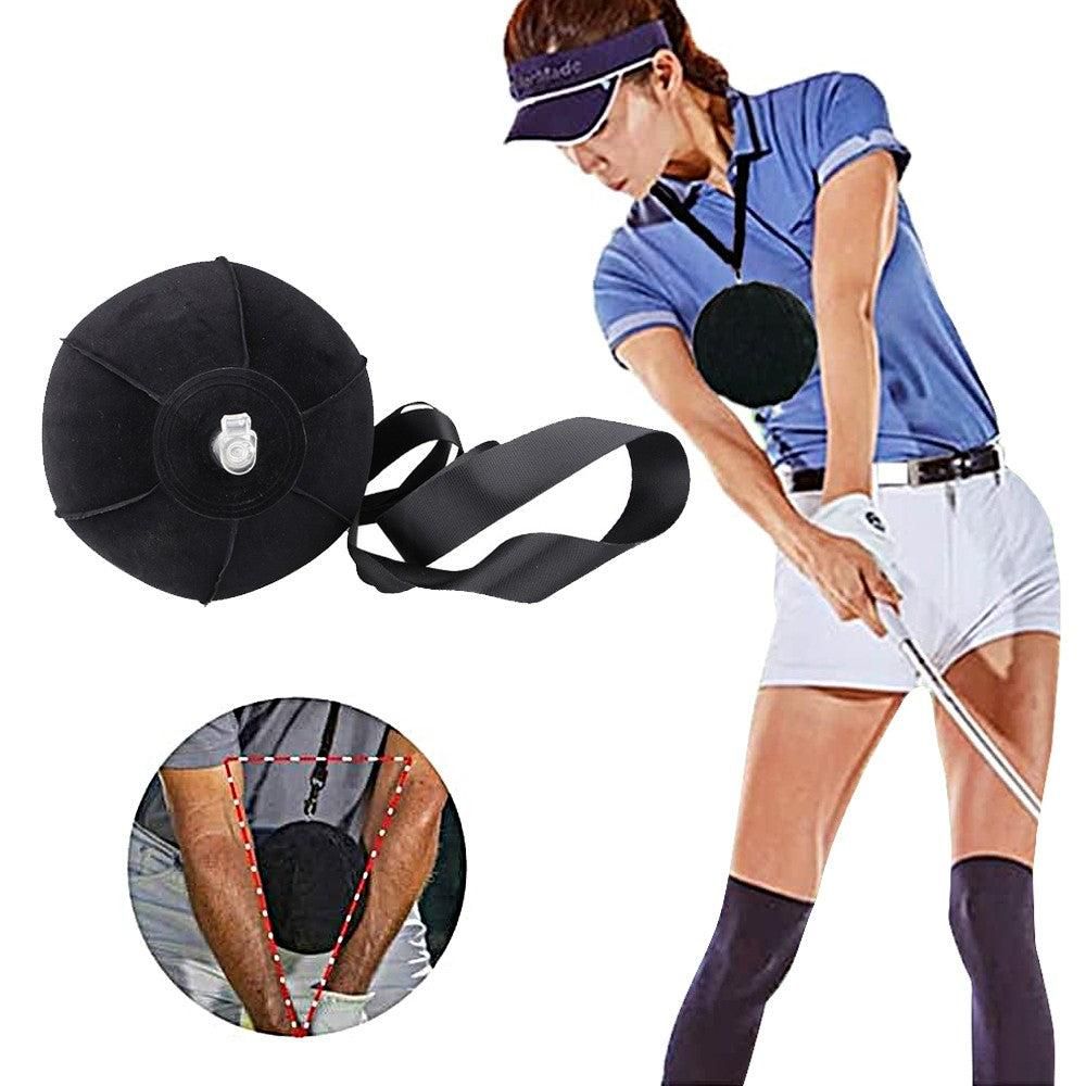 Inflatable Golf Impact Ball Golf Swing Trainer Aid Pratice Posture Correction Adjustable Arm Motion Guide