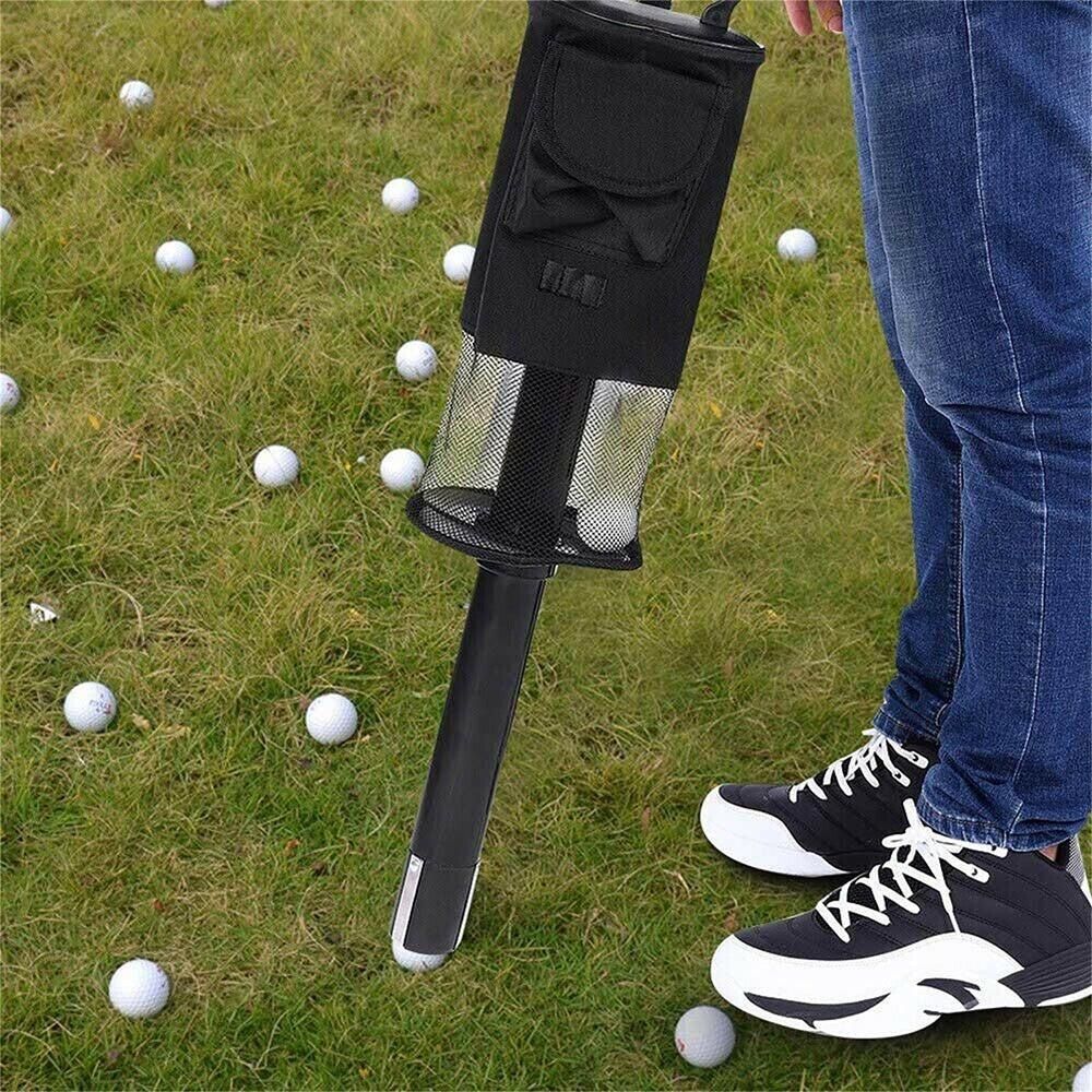 Portable Golf Ball Retriever Shag Bag - Holds Up to 70 Balls Black
