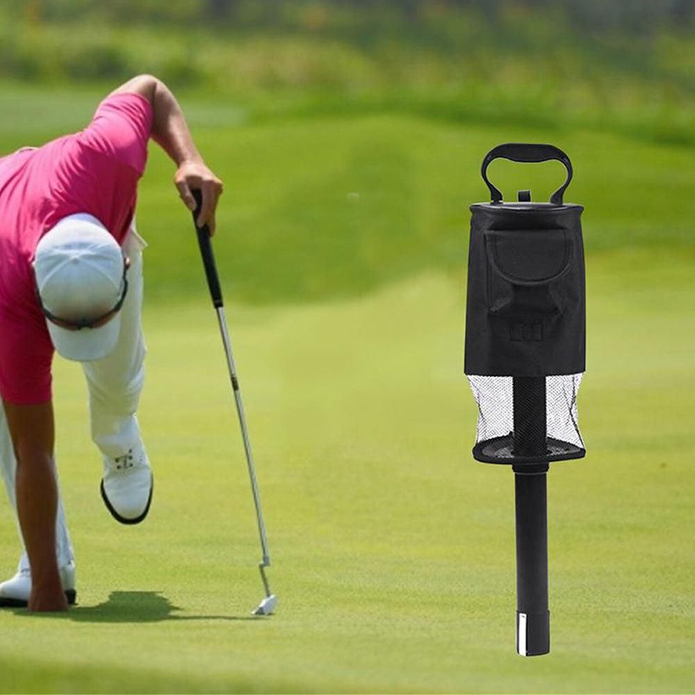 Portable Golf Ball Retriever Shag Bag - Holds Up to 70 Balls Black