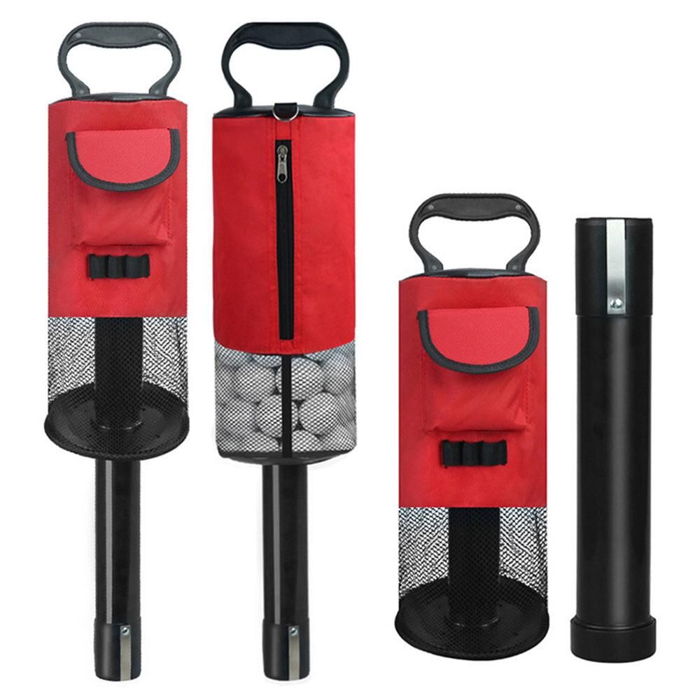 Portable Golf Ball Retriever Shag Bag - Holds Up to 70 Balls Red