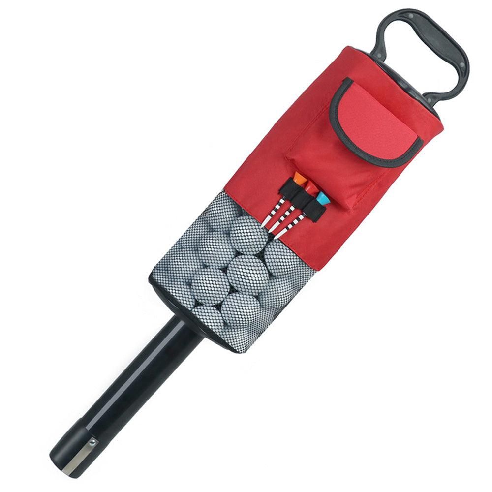 Portable Golf Ball Retriever Shag Bag - Holds Up to 70 Balls Red