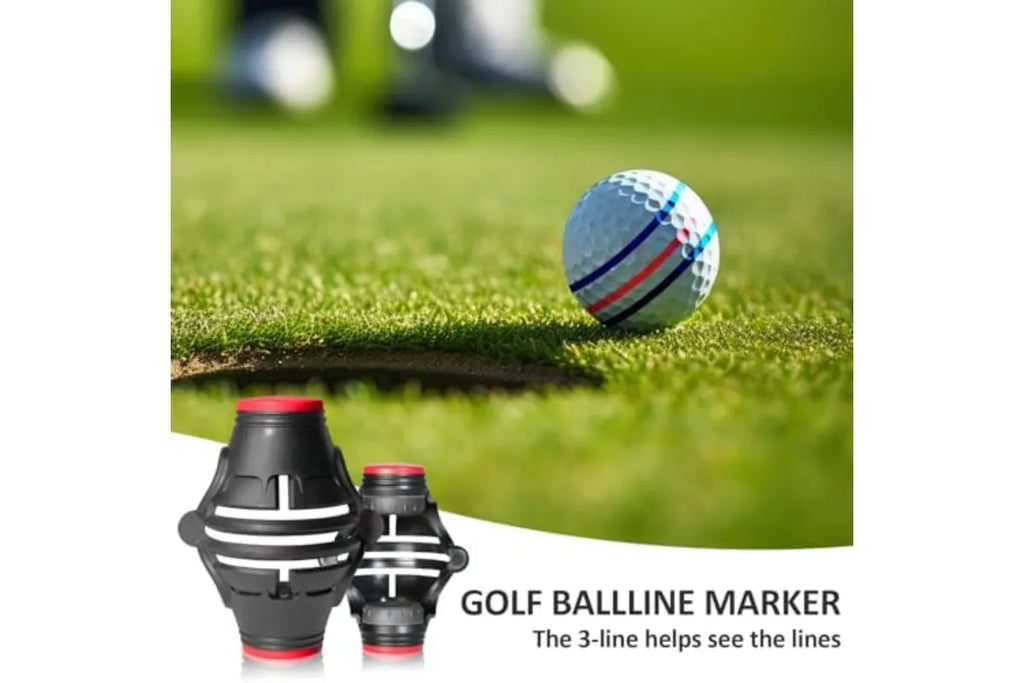 360 Degree Golf Ball Marker Positioning Marking Tool Practical Golf Accessory Black