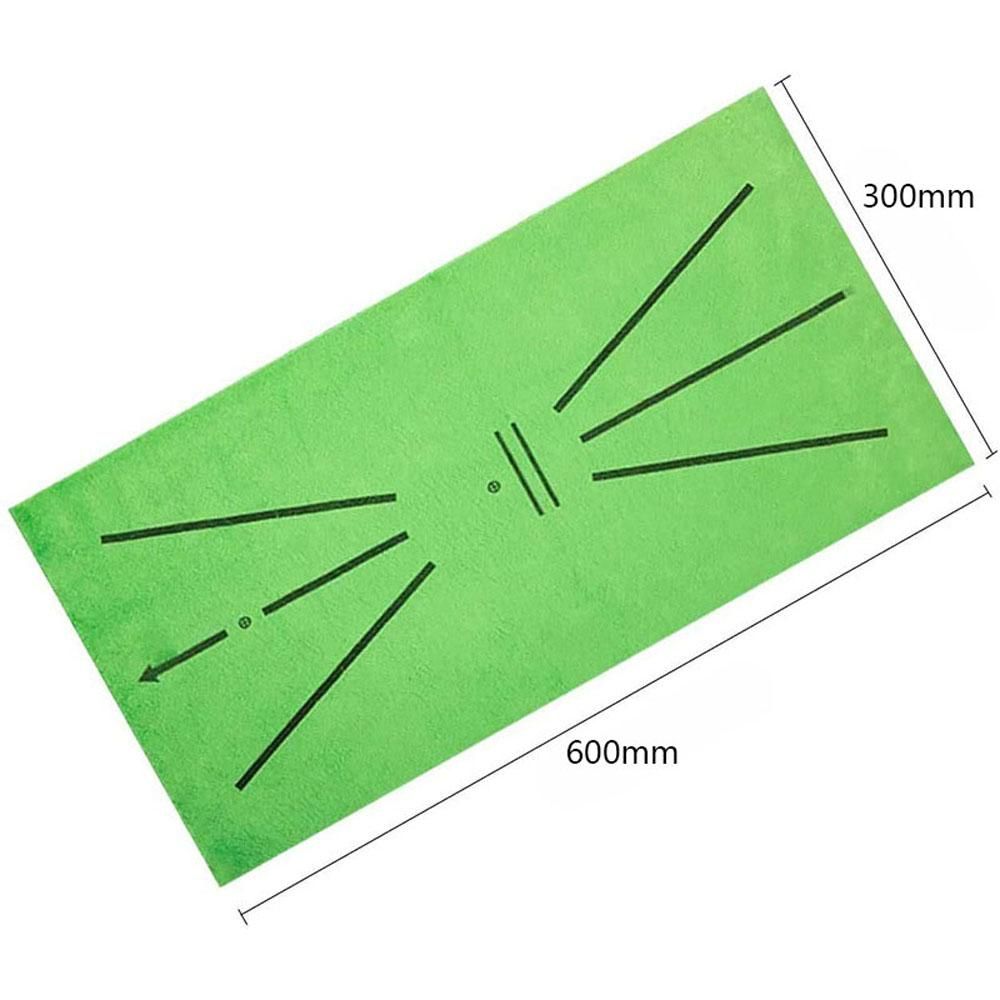 Golf Hitting Mat for Swing Detection Batting Portable Golf Pract Training Rug 24x12Inch
