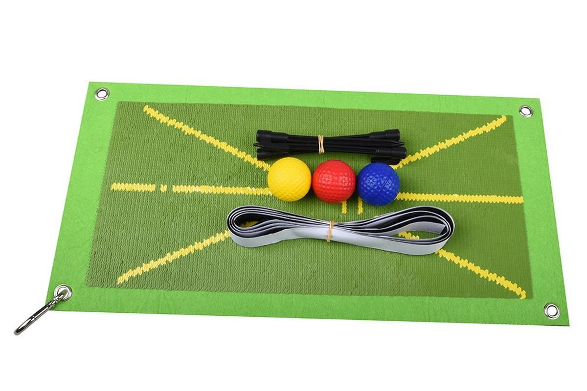 2Pcs Golf Training Mat For Swing Detection Golf Training Aid For Indoor Outdoor