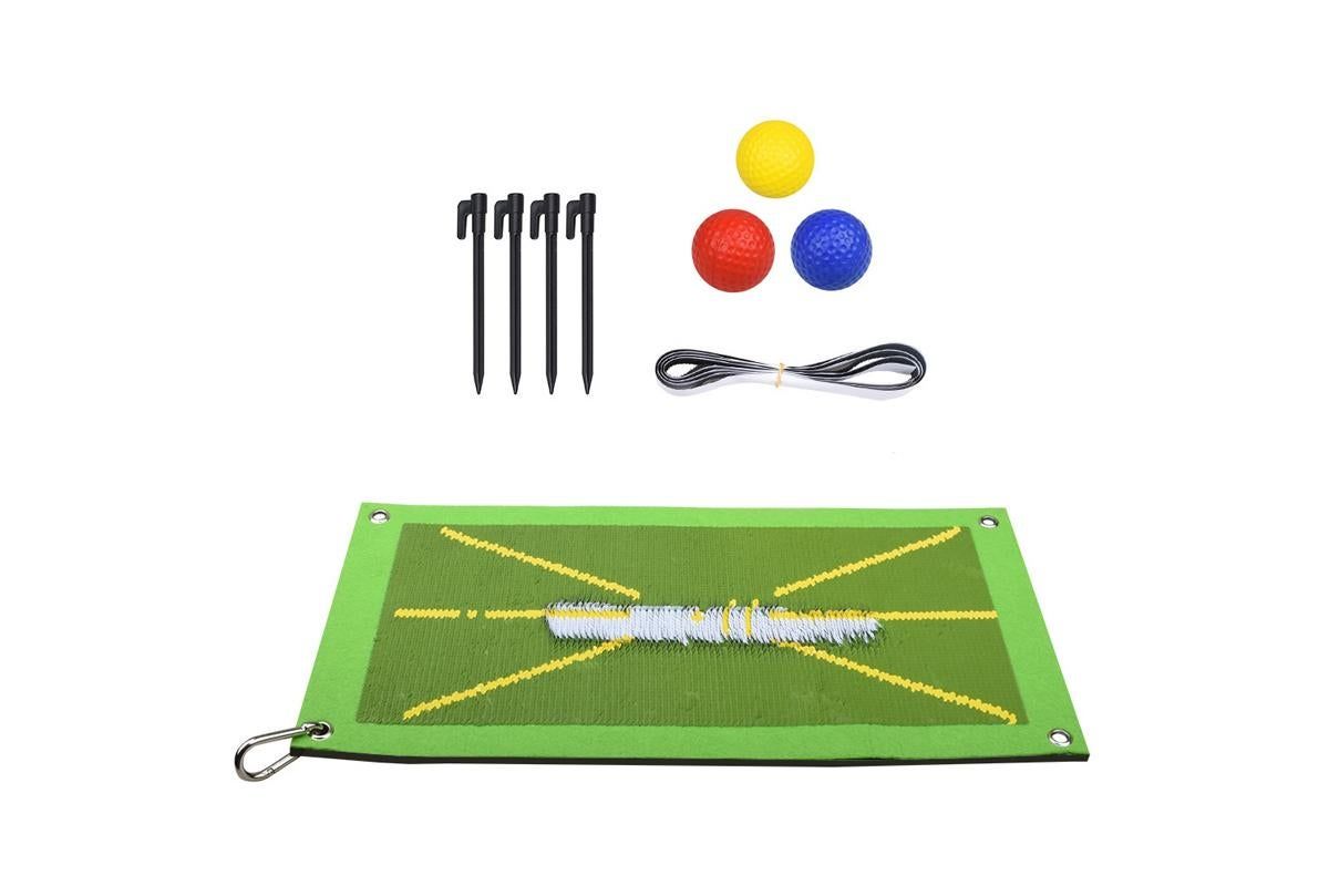 2Pcs Golf Training Mat For Swing Detection Golf Training Aid For Indoor Outdoor
