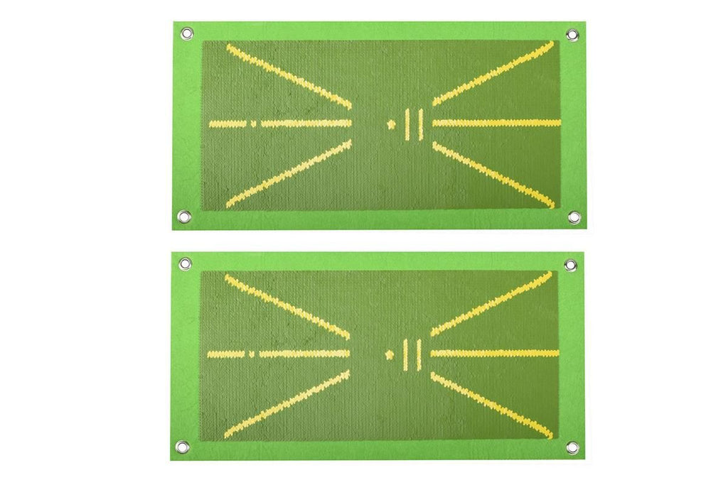 2Pcs Golf Training Mat For Swing Detection Golf Training Aid For Indoor Outdoor