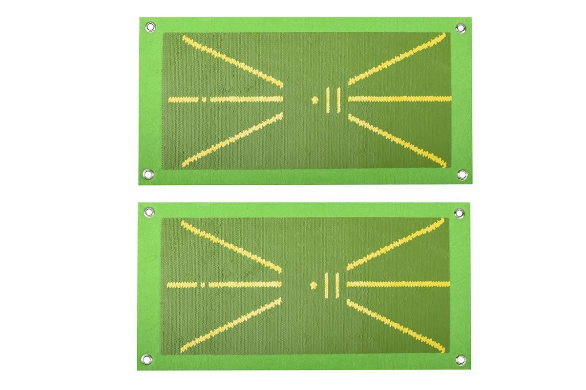 2Pcs Golf Training Mat For Swing Detection Golf Training Aid For Indoor Outdoor