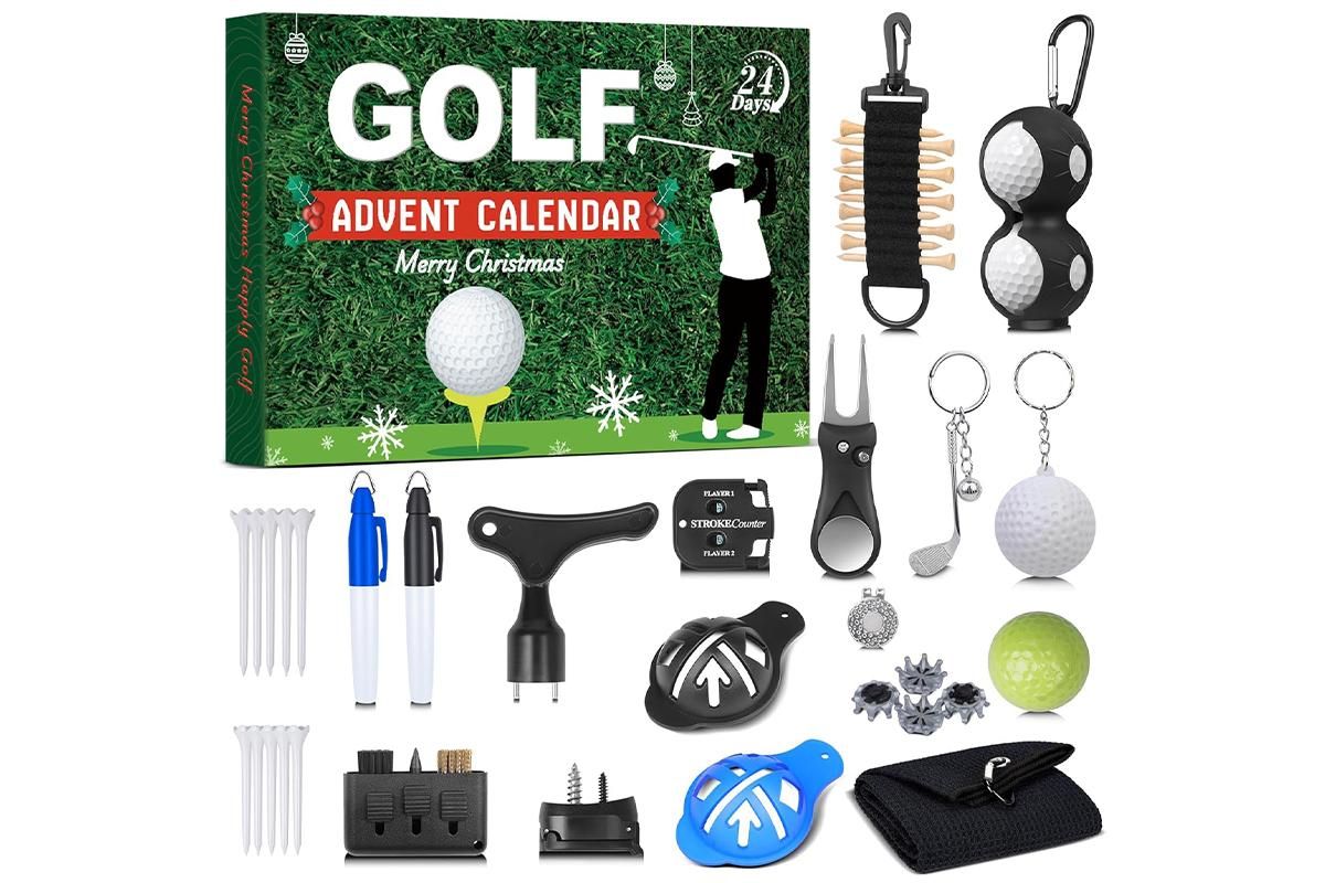 Golf Advent Calendar 2025 for Men Teen Boy 24-Day Christmas Countdown Calendar