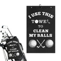 Golf Towel for Golf Bag with Clip Funny Cleaning Cloth for Balls & Clubs