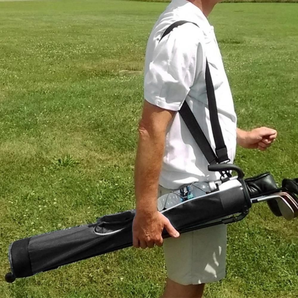 Lightweight Golf Stand Bag Portable Carry Bag for Driving Range - Black
